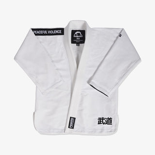 BJJ Gi Manto Society bianco-Combat Arena