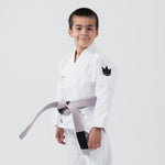 BJJ Gi enfant Kingz Kore V2 IBJJF Blanc