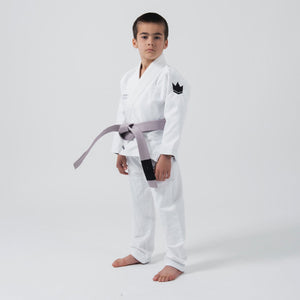 BJJ Gi enfant Kingz Kore V2 IBJJF Blanc