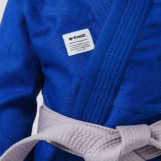 BJJ Gi enfant Kingz Kore V2 IBJJF Bleu
