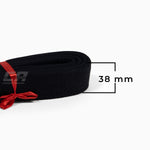 Ceinture noir Arawaza Deluxe coton 38 mm