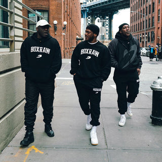 Felpa Boxraw East Street con cappuccio Nero-Combat Arena