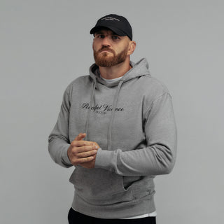 Felpa Manto Peaceful Violence con cappuccio Grigio-Combat Arena