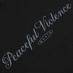 Felpa Manto Peaceful Violence con cappuccio Nero-Combat Arena