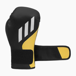 Gants de boxe Adidas Speed Tilt 200 WAKO 10 Oz Noir-jaune-blanc