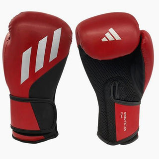 Gants de boxe Adidas Speed Tilt 200 WAKO 10 Oz Rouge-noir-argent