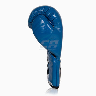 Gants de boxe Cleto Reyes Professionnel CB2 Bleu-noir avec lacets