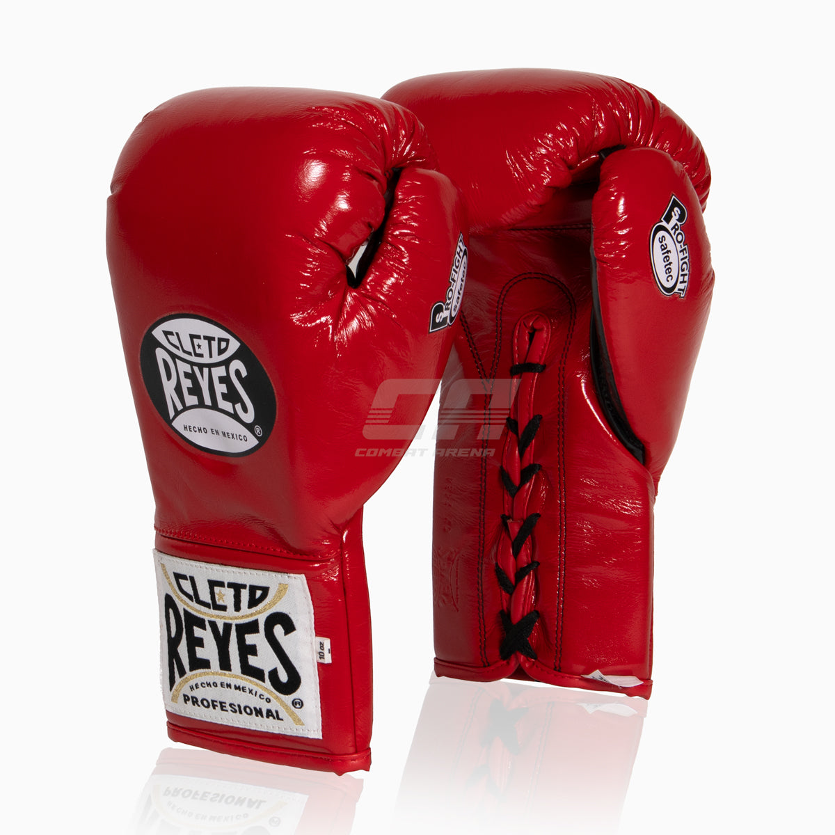 Gants De Boxe Cleto Reyes 14 Oz – Logo Ancien, Blanc/rouge/noir, Occasion