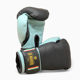 Guantoni Di Nardo con velcro 14 Oz Nero-acqua-Combat Arena