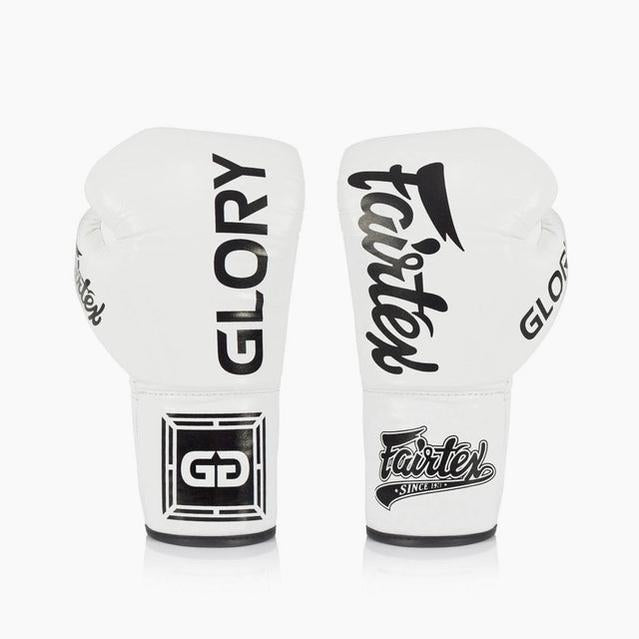 Guantoni Fairtex Glory BGLG1 Bianco con lacci-Combat Arena