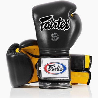 Gants de boxe Fairtex Mexican Style BGV9 Noir-jaune