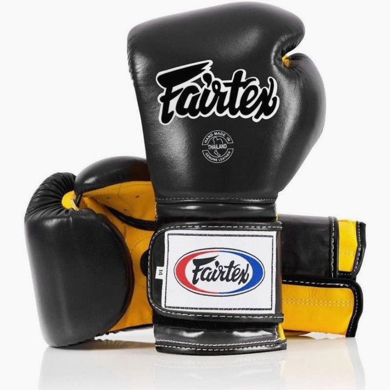 Gants de boxe Fairtex Mexican Style BGV9 Noir-jaune