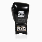 Gants de boxe Cleto Reyes Entraînement traditionnel CE4 Noir-argent avec lacets