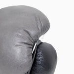 Gants de boxe Di Nardo avec lacets 16 Oz Gris-noir