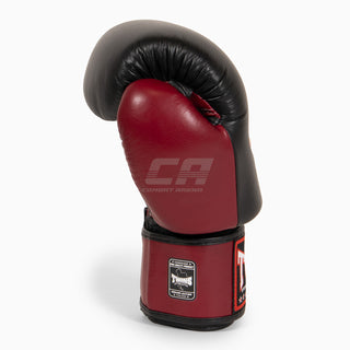 Gants de Muay Thai Twins Special BGVL3 Noir-bordeaux