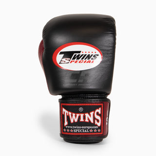 Gants de Muay Thai Twins Special BGVL3 Noir-bordeaux