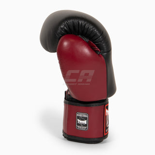 Gants de Muay Thai Twins Special BGVL3 Noir-bordeaux