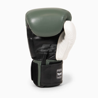 Gants de Muay Thai Twins Special BGVL4 Noir-vert-blanc