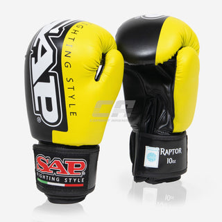 Gants de boxe Raptor SAP WAKO Noir-jaune