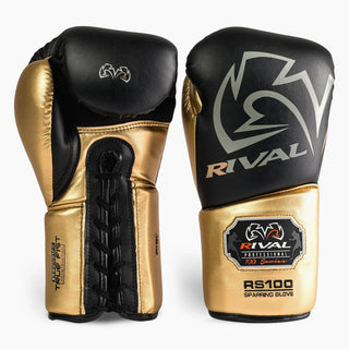 Gants de boxe Rival Sparring Professionnel RS100 avec lacets