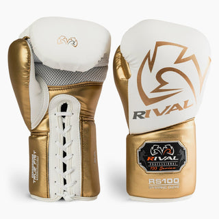 Gants de boxe Rival Sparring Professionnel RS100 avec lacets