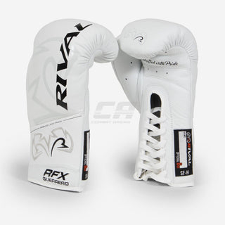 Gants de boxe Rival RFX Guerrero Pro Fight SF-H blanc