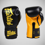 Gants de Muay Thai Fairtex Super Sparring BGV18 Noir-or