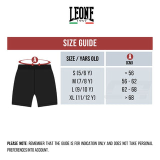Shorts enfant boxe enfant Leone Iconic AB232J