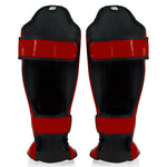Protège-tibias Fairtex Compétition SP5 avec repose-pieds Rouge
