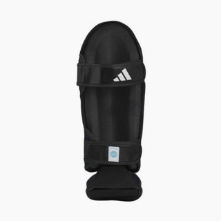 Protège-tibias avec semelle Adidas Pro Kickboxing WAKO Noir-blanc