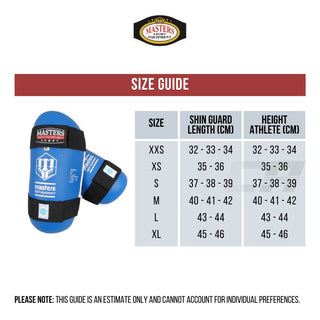 Protège-tibias Masters WAKO Blu