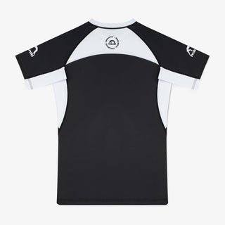Rashguard Manto Ranked 25 maniche corte Bianco-Combat Arena