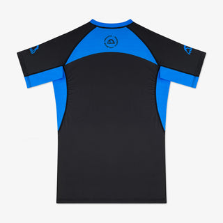 Rashguard Manto Ranked 25 maniche corte Blu-Combat Arena