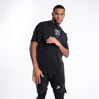 T-shirt Boxraw HRDR FSTR SMTR Oversize Noir
