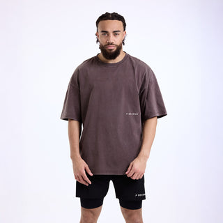 T-shirt Boxraw Sparring Club Oversize Marron