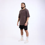 T-shirt Boxraw Sparring Club Oversize Marron
