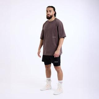 T-shirt Boxraw Sparring Club Oversize Marron