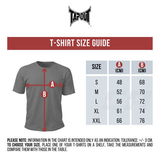 T-shirt Tapout Splashed Beige