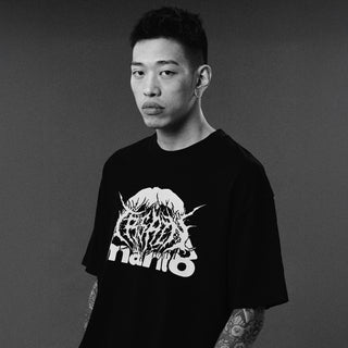 T-shirt oversize Manto Treasure Zone Noir