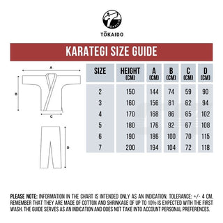 Karategi Tokaido Tsunami Gold Traditionnel