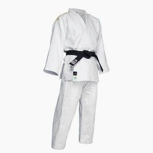 Judogi Adidas J730 Champion III IJF rayures or