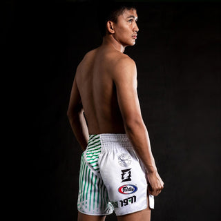 Shorts de kick-thai Fairtex BS1923 Coureur Blanc