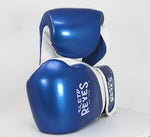 Gants de boxe Cleto Reyes Entraînement haute précision CE7 Bleu-blanc