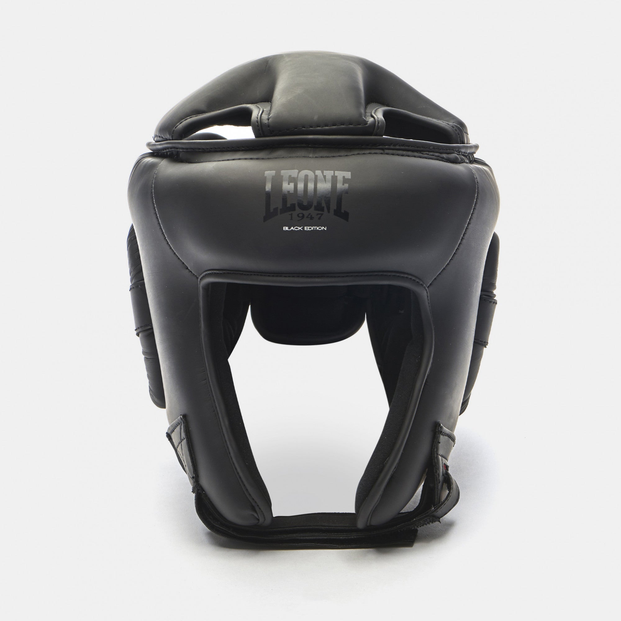 LEONE 1947 Casque Black Edition - Protection Anti-choc Nuque, Oreilles, Front Et Sommet - Taille L, Noir, Adulte Unisexe