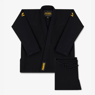 BJJ Gi Manto Base 3.0 Noir-orange-Combat Arena