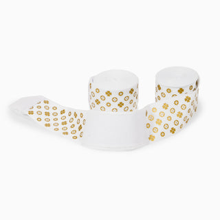 Bandes Di Nardo 5 m blanc-or 