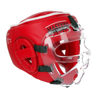 Casque avec visière Masters WAKO Rouge 