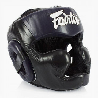 Caschetto Fairtex Diagonal Vision Sparring HG13 Noir-bleu 