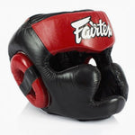 Casque Fairtex Diagonal Vision Sparring HG13 Noir-rouge 