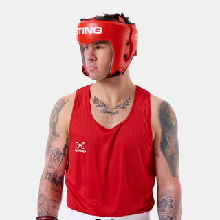 Casque Sting Competition Approuvé World Boxing Rouge 